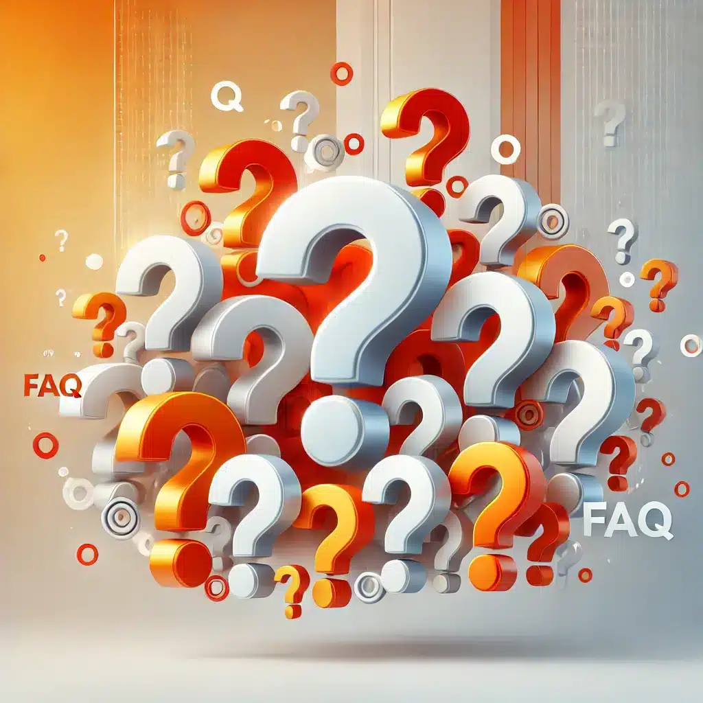 DALL·E 2025-06-04 15.14.56 - A visually striking image featuring multiple question marks in various sizes floating or scattered around a modern, abstract background. The dominant